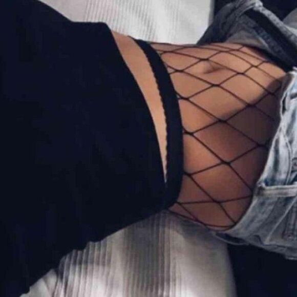 4 Pairs Sexy Black Fishnet Stocking Tights Stretchy!! - Picture 6 of 11